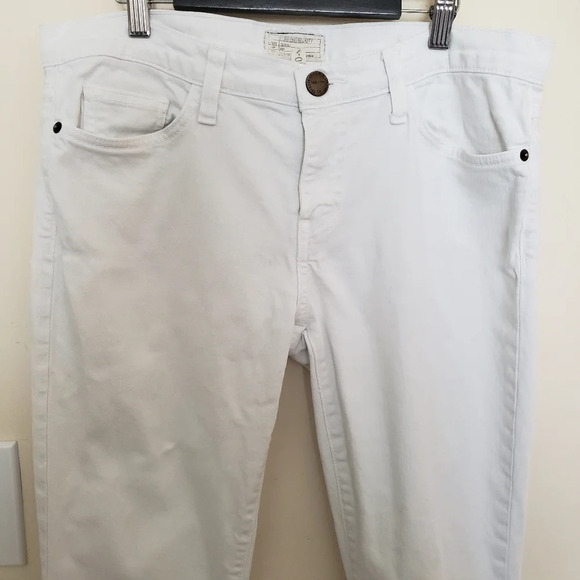 Current/Elliot The Stiletto White Denim Jeans - Picture 3 of 14